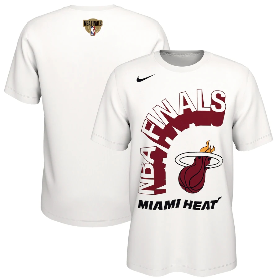 Men's Miami Heat 2020 White Finals Bound T-Shirt